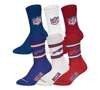 NFL Unisex Calzini, 6er Pacco - Squadre, 6Pack Crew Calcio, Logo, Ba