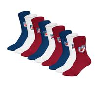 NFL Unisex Calzini, 9er Pacco - NFL Shield 9Pack Crew Socks, Logo, Baumwollmisc
