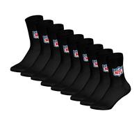 NFL Unisex Calzini, 9er Pacco - NFL Shield 9Pack Crew Socks, Logo, Baumwollmisc
