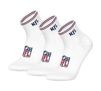NFL Unisex Trimestre - Calzini, Confezione Multipla - Shield Logo, Striscia