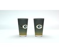 NFL Verde Bay Packers 2er Pinta Vetro Occhiali Set Birra 475ml Teamfarben