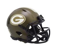 NFL Verde Bay Packers Salute to Service Mini Casco Velocità Riddell Footballhelm
