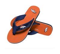 NFL Womens NFL Infradito con Paillettes - Donna, Donna, Sequin Flip Flop, Denver Broncos, Medium