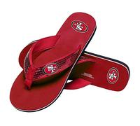 NFL Womens NFL Infradito con Paillettes - Donna, Donna, Sequin Flip Flop, San Francisco 49ers, Medium