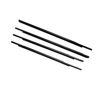 NFNFFC 4 Pezzi Guarnizione Porta e Finestrini per Mitsubishi Outlander Sport GA ASX Rvr 2011-2020, Auto Guarnizioni Finestra Striscia di Tenuta Striscia Protezione Bordo Accessori,Black