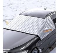 NFNFFC Copri Parabrezza per Auto Inverno per Fiat Idea 2003 2004 2005 2006 2007 2008 2009 2010 2011, Pieghevole Telo Parabrezza Auto Antigelo Contro Ghiaccio Neve Polvere Accesori,L