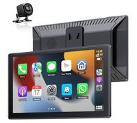 NFOIEIS Carplay Auto, Android Auto Wireless Autoradio, 9" Schermo per Auto con 1080P Retrocamera, Navigazione GPS, Controllo Vocale, Bluetooth, Mirror Link, FM, AUX - Adatto a Vari Modelli di Veicoli