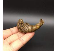 NFOQRVKW Figurine Bronzo Antico Massiccio Piccolo Leone Marino Statua Porta incenso Ornamenti Rame Puro Figurine di Animali Miniature Decorazioni for Il Desktop