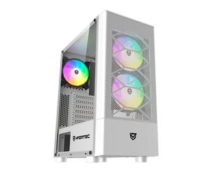 Nfortec Caelum Bianco RGB Vetro Temperato USB 3.0