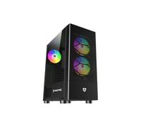 Nfortec Caelum RGB Torre ATX con Frontal Mallado Cristal Templado USB 3.0 Negra
