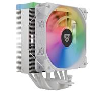 Nfortec Centaurus X2 Disipador por Aire para CPU, 4 Pipes de 120mm, Tecnología Iluminación ARGB, Ventilador con Control PWM, socket INTEL y AMD, Blanco