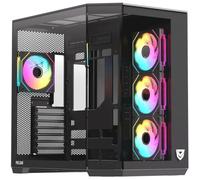 Nfortec Pulsar ARGB Mid Tower ATX vetro temperato USB-C nero