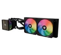 Nfortec Sedna refrigeración líquida CPU 240mm ARGB pantalla LCD compatible AMD e Intel, color negro