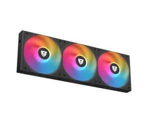 Nfortec Stellar Trifan Kit 3 Ventole ARGB 120mm Easy Click 1800RPM Ultra Silenzioso Colore Nero
