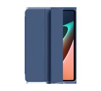 NFQZAWSKX HHF Tab Accessori 3rd-Foldable Silicone Shell Tablet Protective Case Suitable per Lenovo Tab M10 Plus 3rd-Gen 10.6 Inches(Blu Scuro)