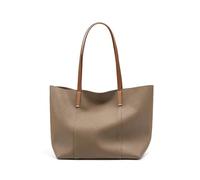 NFRFK Grande Capacità Delle Donne Tote Bag di Alta Qualità Della Pelle Bovina Borse Casual Commuter Bag per Femme Borsa di Marca di Lusso, Elefante Grigio, 30.5-28-13 cm
