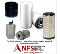 Nfs Filtro Kit Per Gatto 301.8C 301.8D 2005> Inclusa Giri Su Idraulico