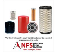 Nfs Filtro Kit Per Hanix H15B-2 Aria (Senza Pinne ) Carburante Olio & Idraulico