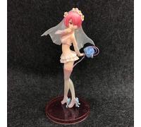 NFsgVCGJ 2024 New Limited Edition Japanese Anime Collection Action Figure In A Different World From Zero Wedding Dress Rem Ram Pretty Girls Model Standing Toy Desktop Statue Regali di compleanno