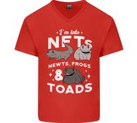 Nft Newts Rane Rospi Uomo Scollo A V Cotone T-Shirt