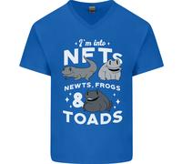 Nft Newts Rane Rospi Uomo Scollo A V Cotone T-Shirt