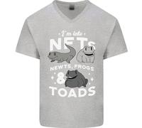 Nft Newts Rane Rospi Uomo Scollo A V Cotone T-Shirt