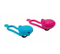 NFUN Coppia di fanali nfu ntwin (Anteriore+Posteriore) Colore Azzurro/Fuxia con 2 LED e 2 funzioni