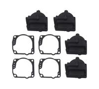 NFYsCHZ Accessori di Ricambio 6 Set di vaschette in Carbonio for Camera Galleggiante del carburatore 60° con guarnizioni 0433000 for Motori da 90 a 175 CV 343870(4 Set)