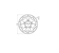 Ng 1023887 Round Brake Disc Argento