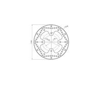 Ng 1024334 Round Brake Disc Argento