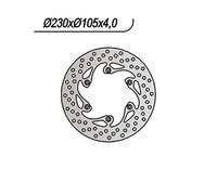 Ng 1024322 Round Brake Disc Argento