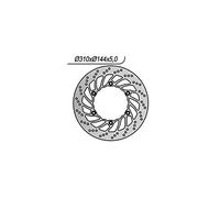 Ng 1024347 Round Brake Disc Argento