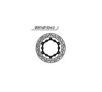 NG DISCO FRENO FLOTTANTE VENTILATO YAMAHA RD 350 N - YPVS 1983-1990