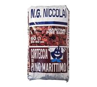 NG NICCOLAI Corteccia di Pino Marittimo Francese Varie PEZZATURE per PACCIAMATURA E Decorazione Sacco 60 Litri (Grossa (20-40 MM))