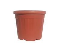 NG NICCOLAI VASO "COSMO" COLORE NERO O TERRACOTTA VARIE MISURE - PLASTICA RICICLATA E RICICLABILE - MADE IN ITALY (TERRACOTTA, 32/29x27(H) cm. - 15 LT)
