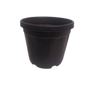 NG NICCOLAI VASO "COSMO" COLORE NERO O TERRACOTTA VARIE MISURE - PLASTICA RICICLATA E RICICLABILE - MADE IN ITALY (NERO, 69/64x50(H) cm. - 130 LT)