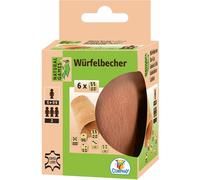 ng Tazza per dadi in pelle con 6 dadi 1 St