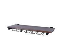 NGAMITSX Scaffale portaoggetti da Parete in Metallo per Bar, Loft, per casa, in Ferro, da Appendere alla Parete, per Bicchieri da Vino, Champagne, calici, Porta bicchieri/80X24Cm