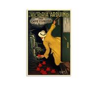 NgAnoh Leonetto Cappiello Works - Poster stampato su tela, motivo: La Victoria Arduino Cafe Espresso, decorazione artistica da parete moderna per la casa, idea regalo, 40 x 60 cm