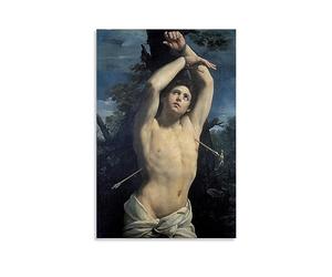 NgAnoh Poster stampato su tela con San Sebastiano di Guido Reni, opera d'arte alla moda, da appendere, decorazione per la casa, idea regalo, 60 x 90 cm