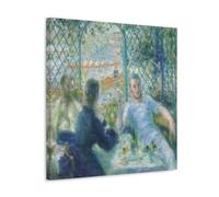 NgAnoh Poster stampato su tela con scritta "Lunch at the Restaurant Fournaise di Pierre Auguste Renoir", decorazione artistica da parete, per camera da letto, decorazione per la casa, 40 x 40 cm