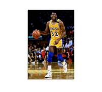 NgAnoh Stampa artistica da parete su tela, motivo: Magic Johnson, grande stella del basket, decorazione per la casa, idea regalo, 40 x 60 cm