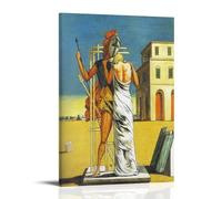 NgAnoh Stampa artistica su tela con stampa di Hector e Andromache di Giorgio De Chirico, stampa artistica da parete per regali, foto, dipinti, decorazione per la casa, 30 x 45 cm