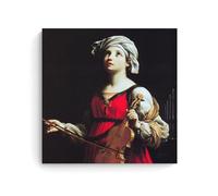 NgAnoh Stampa artistica su tela con stampa di Santa Cecilia di Guido Reni, stampa artistica da parete, idea regalo, decorazione moderna per la casa, 60 x 60 cm