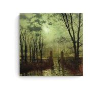 NgAnoh Stampa su tela con stampa di John Atkinson Grimshaw At the Park Gate di John Atkinson Grimshaw, decorazione artistica da parete per camera da letto, moderna, 30 x 30 cm