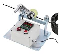 NGARY Contatore Digitale per Funi Metalliche, Display Elettronico a Rulli con Allarme Preimpostato E Doppia Uscita a Relè, Intervallo di Misura 0-999999 M, per La Misurazione di Cavi E Fili