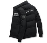 NGAXCBP Giacca con Cappuccio A.s.t.o.n M.a.r_tin, Trapuntato Caldo Puffer, Caldo Invernale Giubbotto, piogge(Black,S)