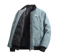 NGAXCBP Piumino Uomo A.s.t.o.n M.a.r. ti.n, jacket Trapuntato Leggero, Adatto all'aperto, sport, viaggi, lavoro, piogge(Green,3XL)