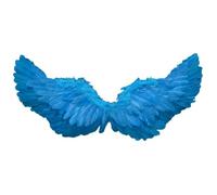 Ngbbby Ala di Piume con Cinghie Elastiche Ala Cosplay Leggera Creativa Blu