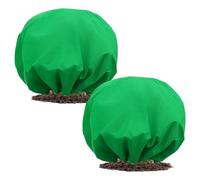 Ngbbby Coperture per Piante per l'inverno, 2 coperture antigelo per Piante con Coulisse, Copertura per cespuglio di Rose in Tessuto Non Tessuto Traspirante per l'inverno, Verde